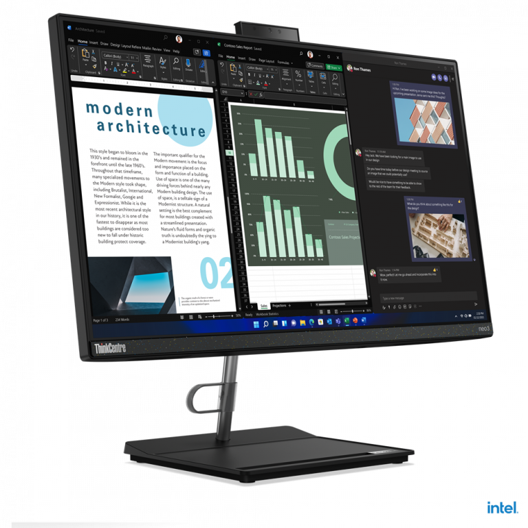 INet 12B0008ERI ThinkCentre AIO Neo 30a 24 Black I5 1240P 8GB 