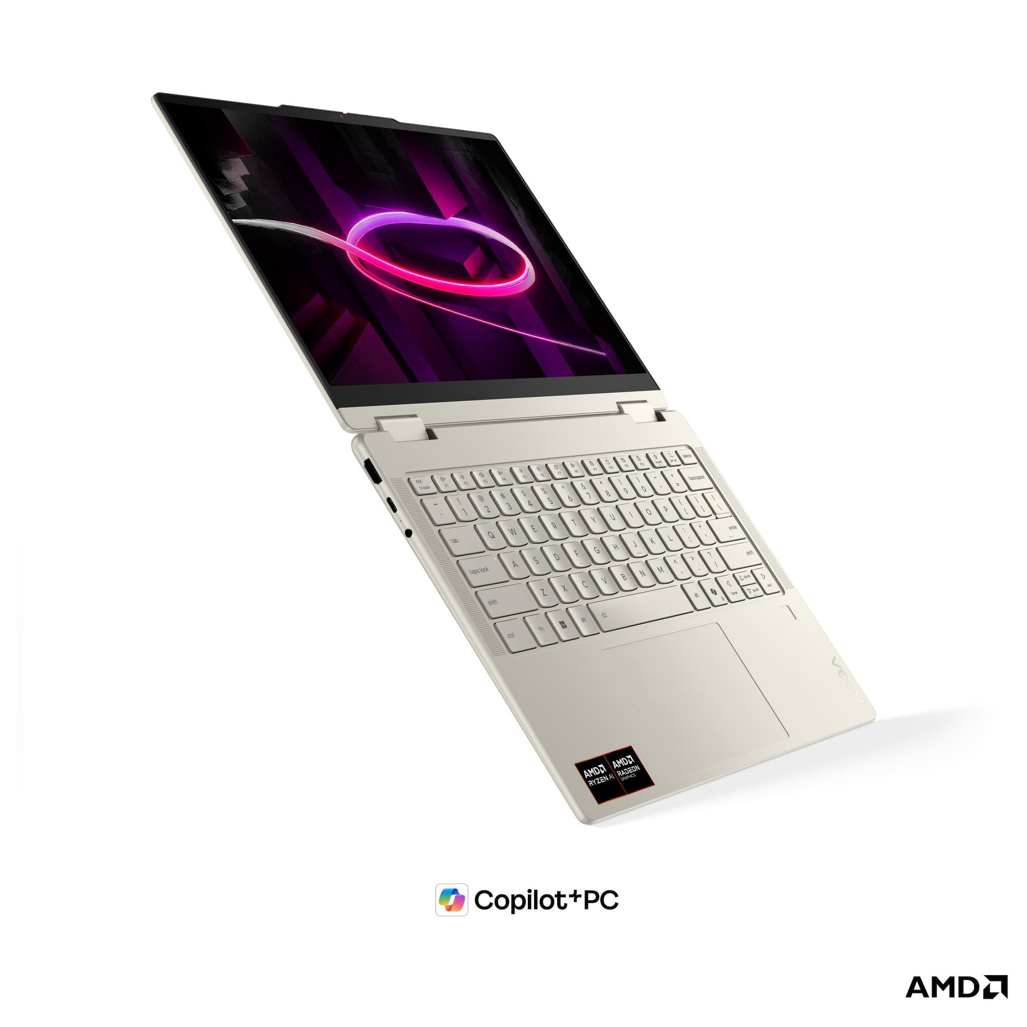 83TD002ERM - Yoga 7 2-in-1 14AGP11 Seashell - Ryzen AI 5 430, 24GB, 1TB, 14"T, Win 11 Home - Image 4